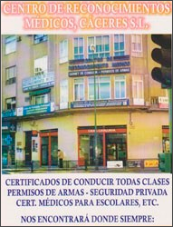 Centro de Reconocimiento Médico Cáceres fachada